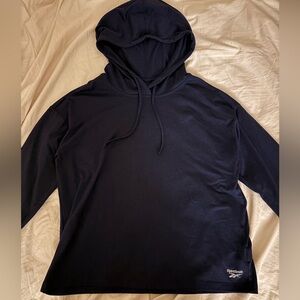 Reebok Navy Hoodie Sweatshirt Classic Pullover
